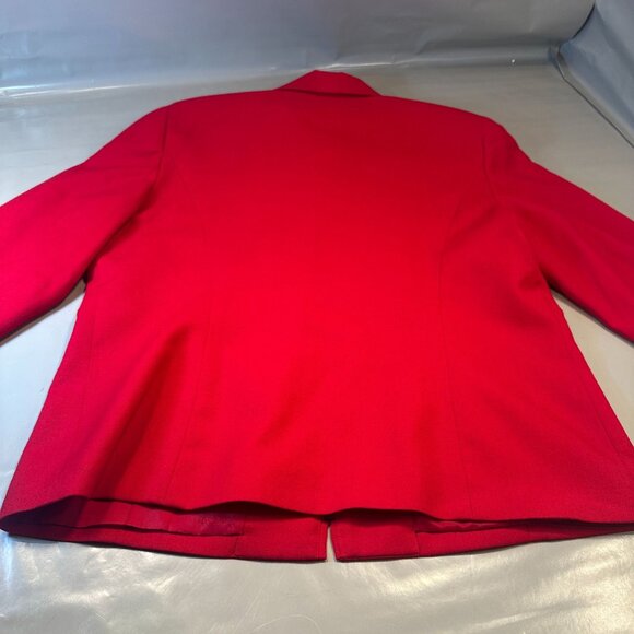 Sag Harbor Blazer Womens Wool Petite Suit Jacket Zipper Vintage Long Sleeve - Picture 9 of 11